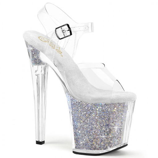 Pleaser ENCHANT-708RSI Clr/Clr-Slv AB RS