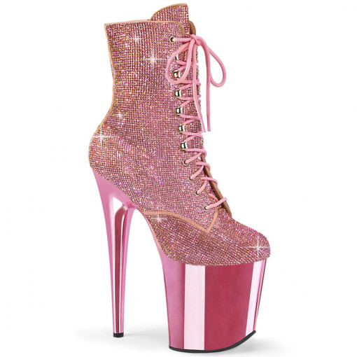 Pleaser FLAMINGO-1020CHRS B. Pink RS/B. Pink Chrom