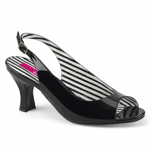Pleaser Pink Label JENNA-02 Blk Pat