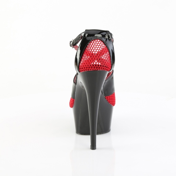Pleaser Platform Shoes DEL652-1/B-R/B - Img 3