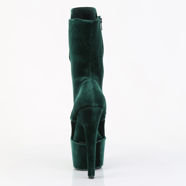 Pleaser Platform Shoes FLAM1045VEL/EMGN/M - Img 5