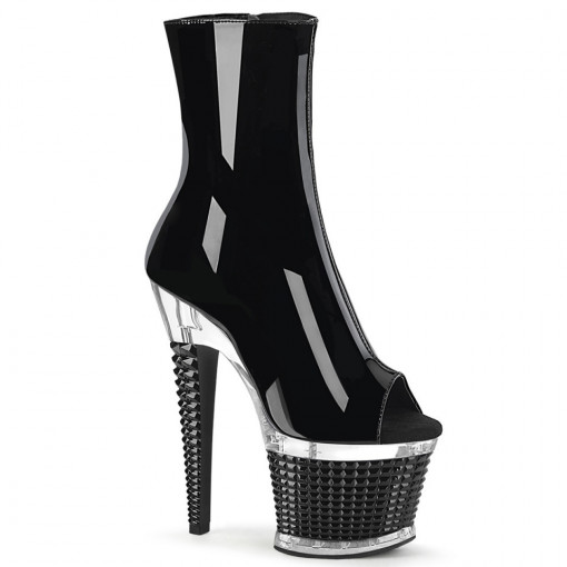Pleaser SPECTATOR-1012 Blk Pat/Clr-Blk