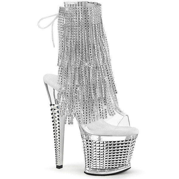 Pleaser SPECTATOR-1017RSF Clr-Slv/Clr-Slv Chrome