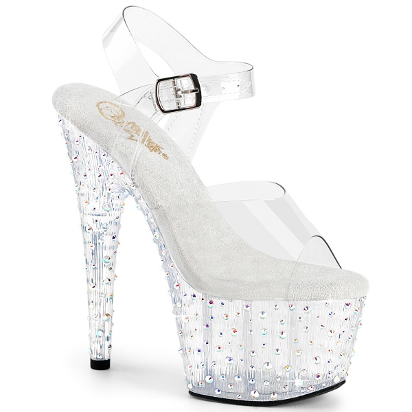 Pleaser STARDANCE-708 Clr/Clr-Slv Multi RS