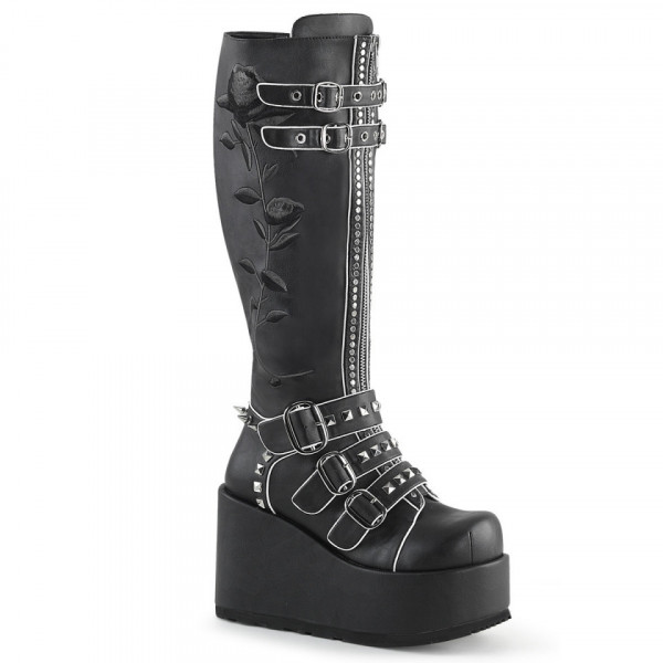 Stivali Demonia CONCORD-110 Blk Faux Leather - 38