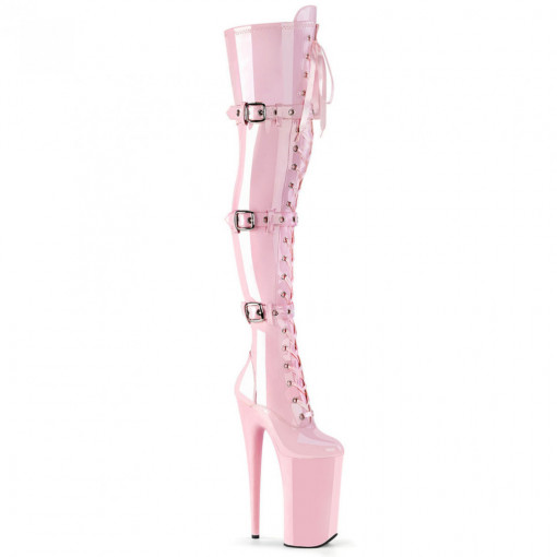 Demonia Cult DYNAMITE Blk Pat-Blk Multi Glitter