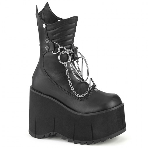 Demonia Cult KERA-130 Blk Vegan Leather