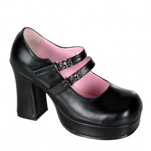 Demonia GOTHIKA-09 Blk Vegan Leather