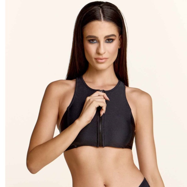 Paradise Chick FLORIDA ZIP top Nero - Img 4