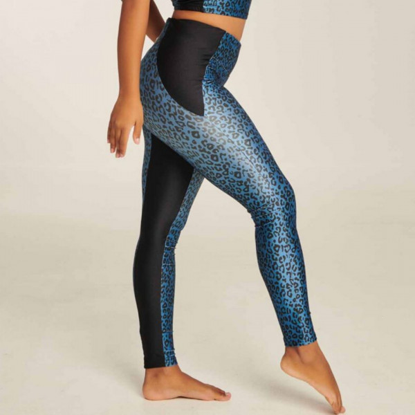 Paradise Chick LEGGINGS LEOPARD ATHLECIOUS Blu SUbito S