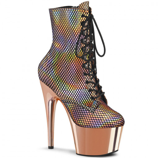 Pleaser ADORE-1020HFN Rose Gold Holo/Rose Gold Chr