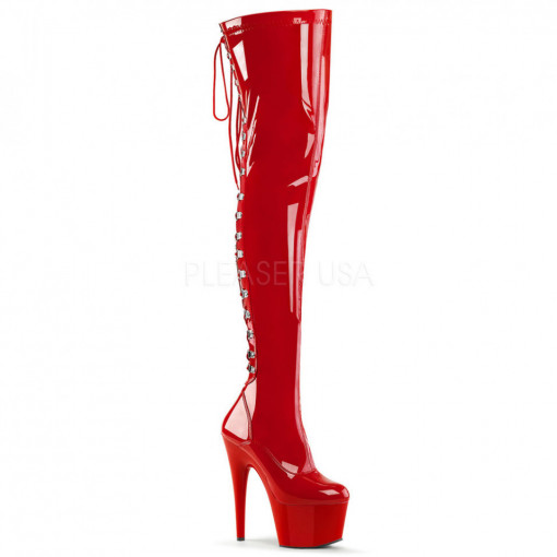 Pleaser ADORE-3063 Red Str Pat/Red