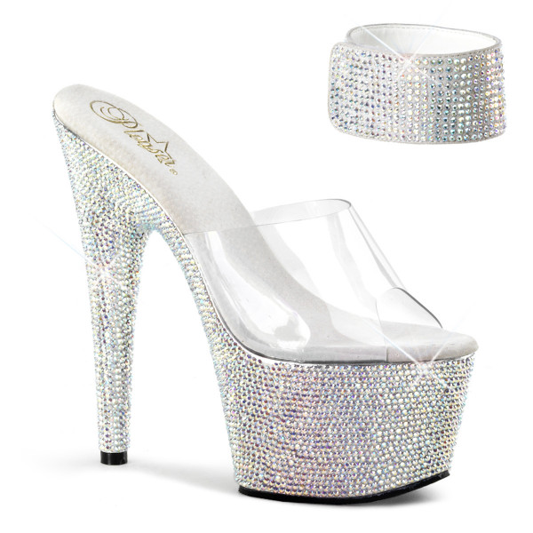 Pleaser BEJEWELED-712RS Clr/Slv Multi RS