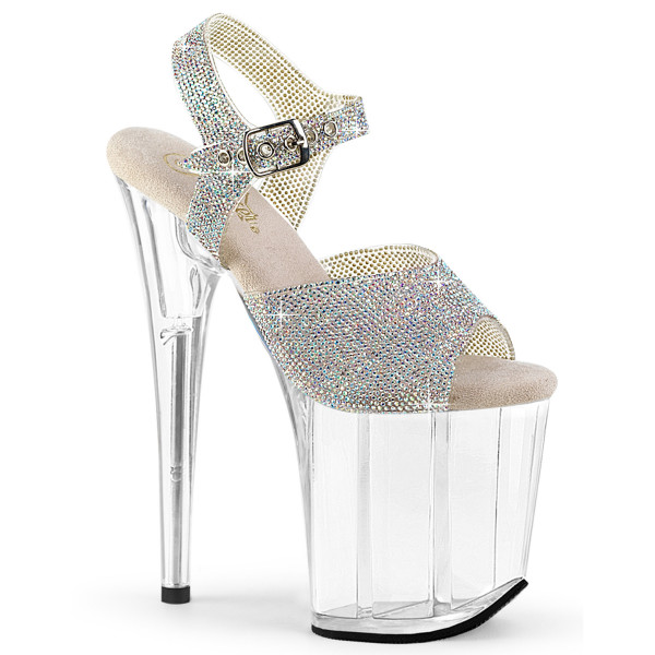 Pleaser FLAMINGO-808N-RS Slv AB RS-TPU/Clr