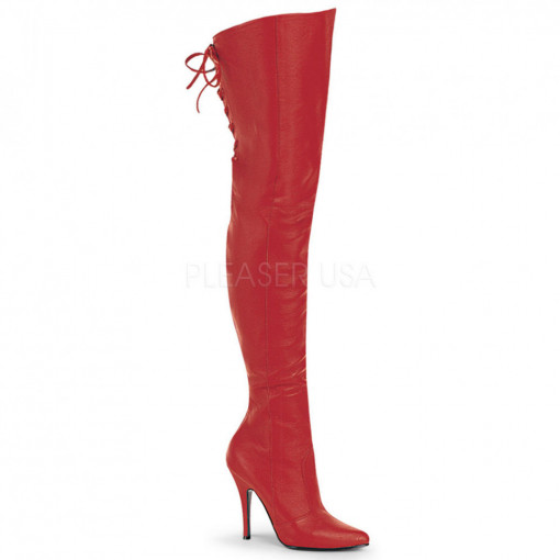 Pleaser LEGEND-8899 Red Leather (P)