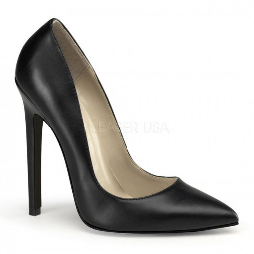 Pleaser SEXY-20 Blk Faux Leather
