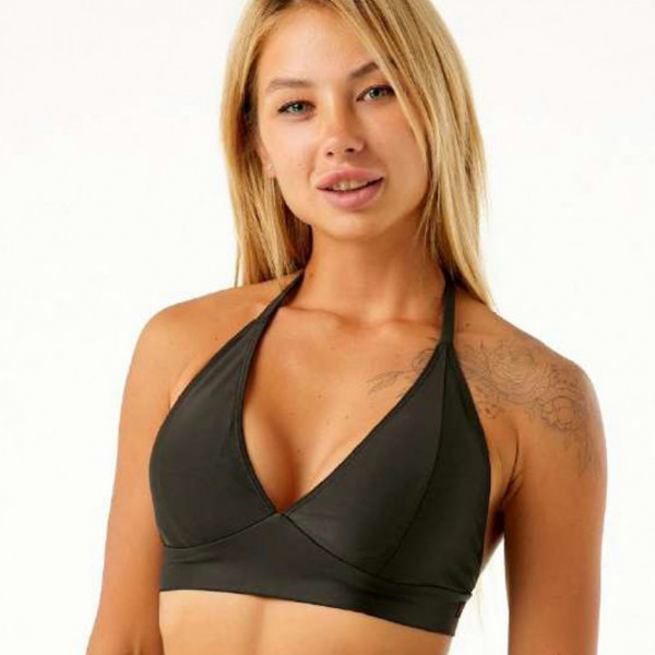 Polerina wear, TOP Bikini - Lycra Black Mat Subito cert