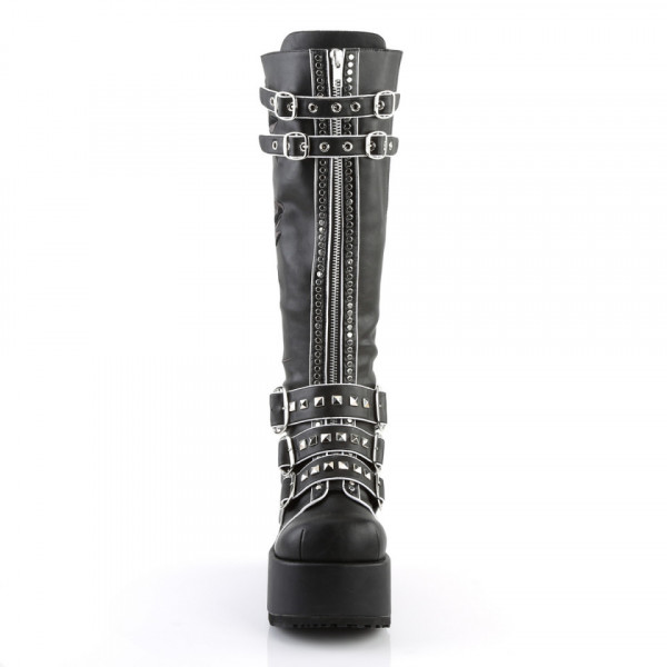 Stivali Demonia CONCORD-110 Blk Faux Leather