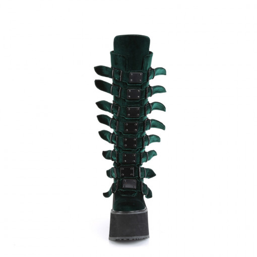 Stivale Demonia Cult SWING-815 Emerald Velluto