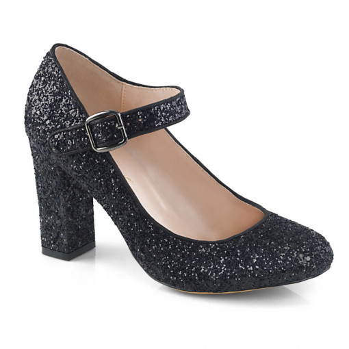 Fabulicious SABRINA-07 Blk Glitter