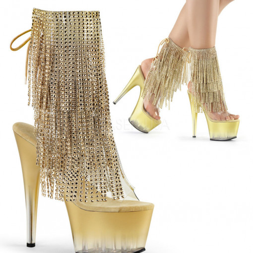 Pleaser ADORE-1017RSFT Clr-Gold/Gold