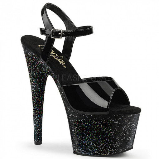 Pleaser ADORE-709MG Blk Pat/Blk