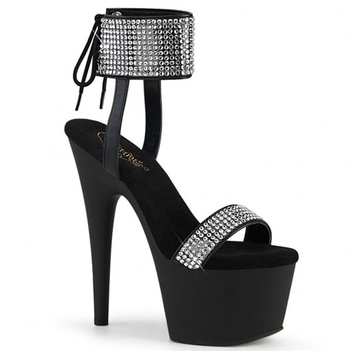 Pleaser ADORE-770 Blk Faux Leather-RS/Blk Matte