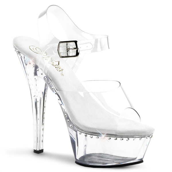 Pleaser KISS-208LS Clr/Clr