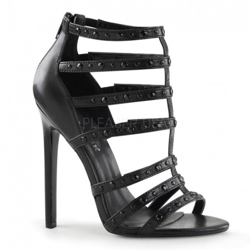 Pleaser SEXY-15 Blk Faux Leather