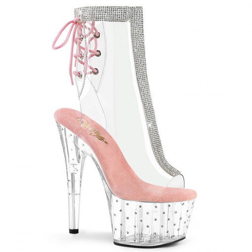 Pleaser STARDUST-1018C-2RS Clr-B. Pink/Clr