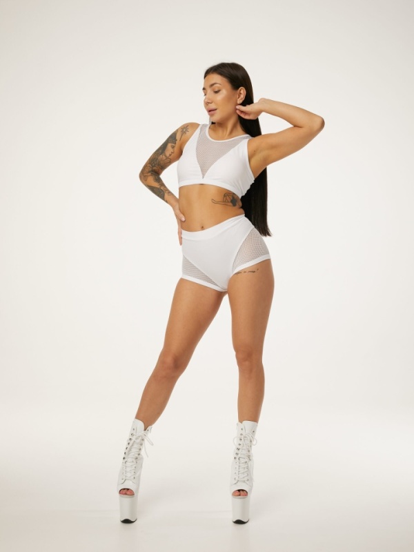Polerina wear, top Dicentra White (coarse mesh) - Img 2