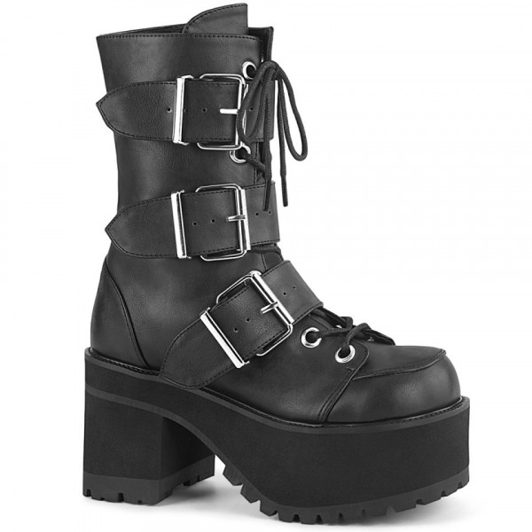 Stivali Demonia RANGER-308 Blk Vegan Leather 38