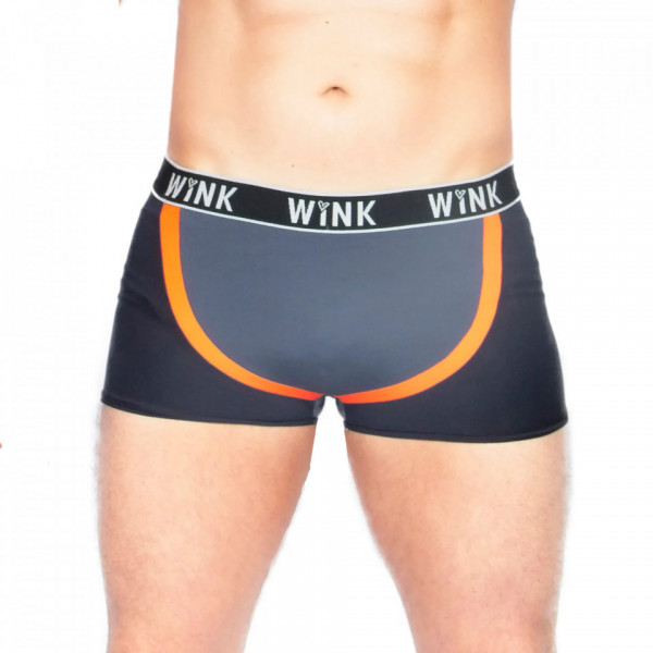 Wink MEN'S THOR SHORTS W0213 nero grigio e arancio