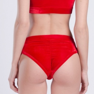 pole dance abbigliamento velluto rosso