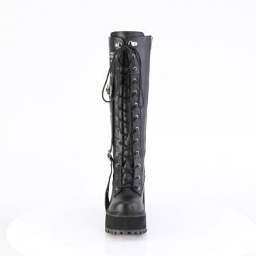 Stivali Demonia Cult ASSAULT-218 Blk Vegan Leather