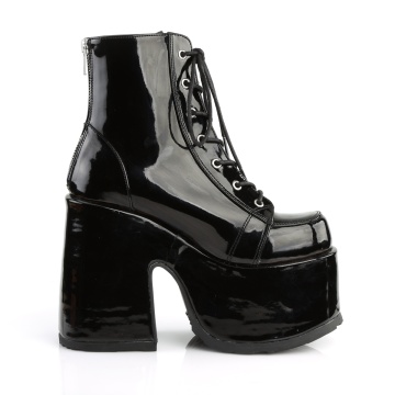 Demonia Cult CAMEL-203 Blk Pat