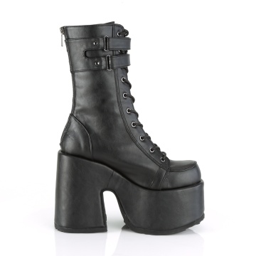 Stivali Demonia Cult CAMEL-250 Blk Vegan Leather