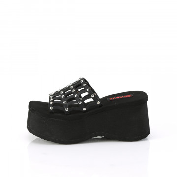 Sandali Demonia Cult FUNN-13 Blk Vegan Leather