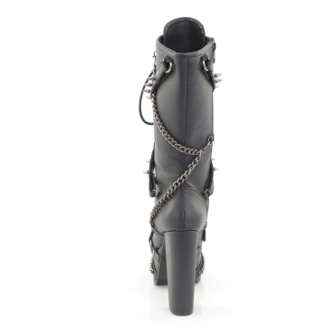 Demonia Cult TORMENT-156 Blk Vegan Leather