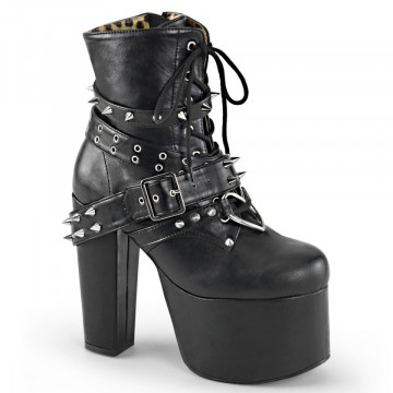 Demonia Cult TORMENT Blk Vegan Leather