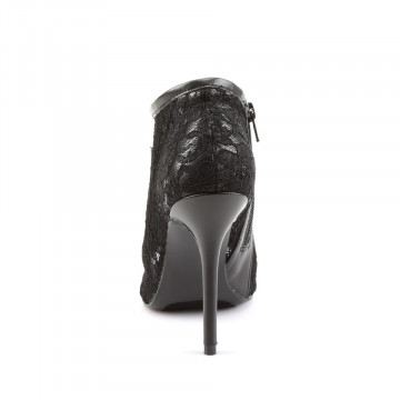 Fabulicious AMUSE-56 Blk Lace-Mesh