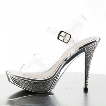 Fabulicious ELEGANT-408 Clr/Slv Chrome