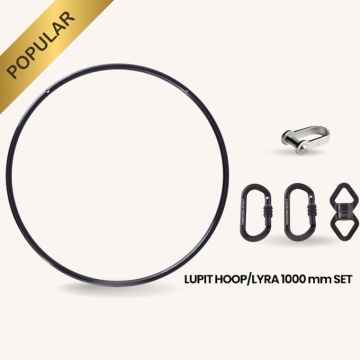 LUPIT HOOP/LYRA 1000mm SET (1x Cerchio, 1x classic rigging mount, 2x moschettoni, 1x swivel)