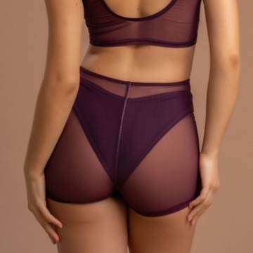 Paradise chick MEDUSA MESH SHORT MAROON Small