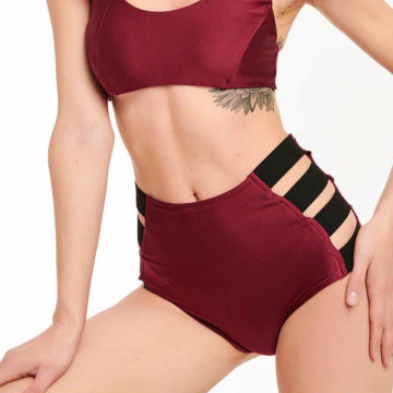 Paradise Chick SHORT HIGH WAIST CHERRY STRIPES