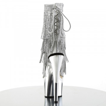 Pleaser ADORE-1017RSF Clr-Slv/Slv Chrome
