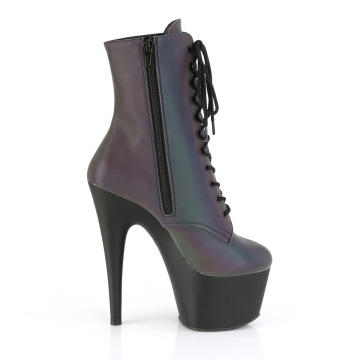 Pleaser ADORE-1020REFL Green Multi Reflective/Blk Matte