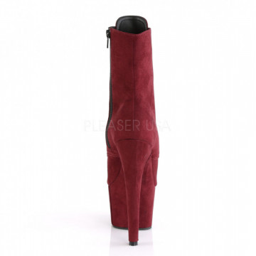 Pleaser ADORE-1021FS Burgundy Faux Suede/Burgundy Faux Suede