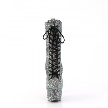 Pleaser ADORE-1040GR Blk Multi Glitters/Matching