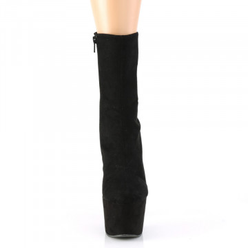 Pleaser ADORE-1042 Blk Faux Suede/Blk Faux Suede